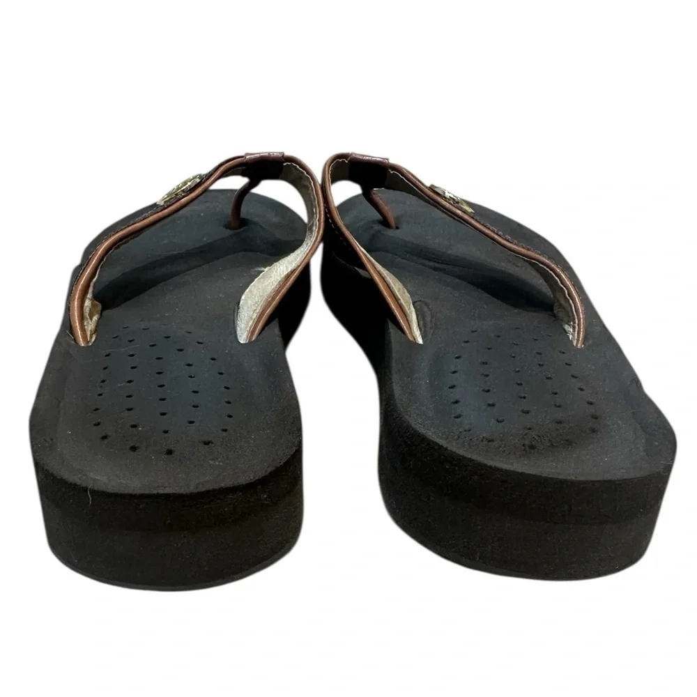 Michael Kors Black and Brown Sandals